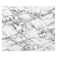 White Marble Texture Floor Background With Black Veins Texture Greek Marble Print Luxuous Real Marble Double Sided Flano Blanket (small)  by genx