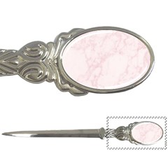 Pink Marble Texture Floor Background With Light Pink Veins Greek Marble Print Luxuous Real Marble  Letter Opener by genx