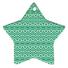 Pattern Green Ornament (star) by Mariart