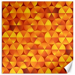Background Triangle Circle Abstract Canvas 16  X 16  by HermanTelo