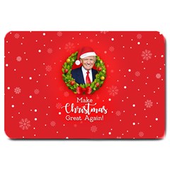 Make Christmas Great Again With Trump Face Maga Large Doormat  by snek