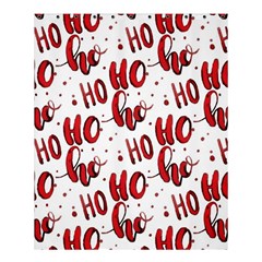 Christmas Watercolor Hohoho Red Handdrawn Holiday Organic And Naive Pattern Shower Curtain 60  X 72  (medium)  by genx