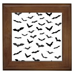 Bats Pattern Framed Tile by Sobalvarro