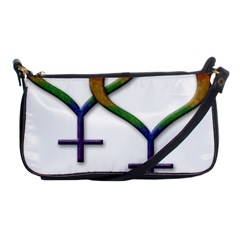 Mrs  And Mrs  Shoulder Clutch Bag by LiveLoudGraphics