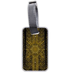 Stars For A Cool Medieval Golden Star Luggage Tag (two Sides) by pepitasart