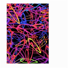 Abstrait Neon Colors Large Garden Flag (two Sides) by kcreatif