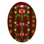 In Time For The Season Of Christmas An Jule Ornament (Oval)
