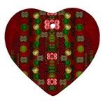 In Time For The Season Of Christmas An Jule Ornament (Heart)