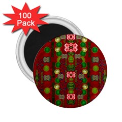 In Time For The Season Of Christmas An Jule 2 25  Magnets (100 Pack)  by pepitasart