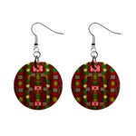 In Time For The Season Of Christmas An Jule Mini Button Earrings