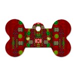 In Time For The Season Of Christmas An Jule Dog Tag Bone (One Side)