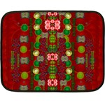 In Time For The Season Of Christmas An Jule Double Sided Fleece Blanket (Mini) 