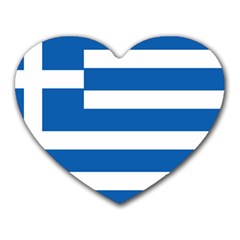 Greece Flag Greek Flag Heart Mousepads