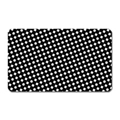 Formes Carreaux Blanc/noir Magnet (rectangular) by kcreatif