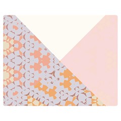 Abstrait Triangles Rose Double Sided Flano Blanket (medium)  by kcreatif