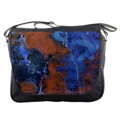 Grunge Colorful Abstract Texture Print Messenger Bag by dflcprintsclothing