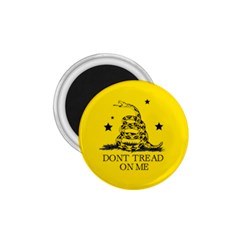 Gadsden Flag Don t Tread On Me Yellow And Black Pattern With American Stars 1 75  Magnets