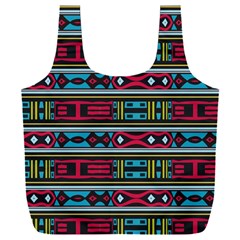Shapes Rows                                            Full Print Recycle Bag (xxl) by LalyLauraFLM