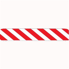 Candy Cane Red White Line Stripes Pattern Peppermint Christmas Delicious Design Small Bar Mats by genx