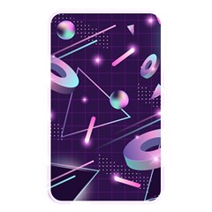 Retrowave Aesthetic Vaporwave Retro Memphis Pattern 80s Design Geometrical Shapes Futurist Pink Blue 3d Memory Card Reader (rectangular) by genx