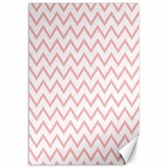 Chevrons Roses Canvas 12  X 18  by kcreatif