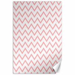 Chevrons Roses Canvas 24  X 36  by kcreatif