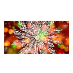 Ice Crystal Crystal Snowflake Bokeh Satin Wrap by Wegoenart