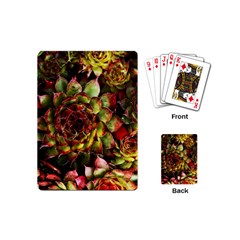 Plant Succulents Succulent Playing Cards Single Design (mini) by Wegoenart