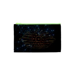 Network Abstract Connection Cosmetic Bag (xs) by Wegoenart