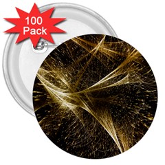 Quantum Physics Wave Particles 3  Buttons (100 Pack)  by Wegoenart