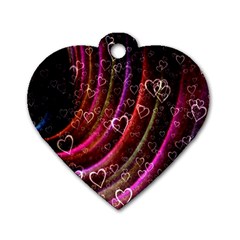 Bokeh Heart Love Romance Dog Tag Heart (two Sides) by Wegoenart