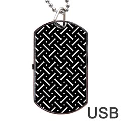 Geometric Pattern Design Repeating Eamless Shapes Dog Tag Usb Flash (two Sides)