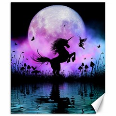 Wonderful Unicorn With Fairy In The Night Canvas 20  X 24  by FantasyWorld7