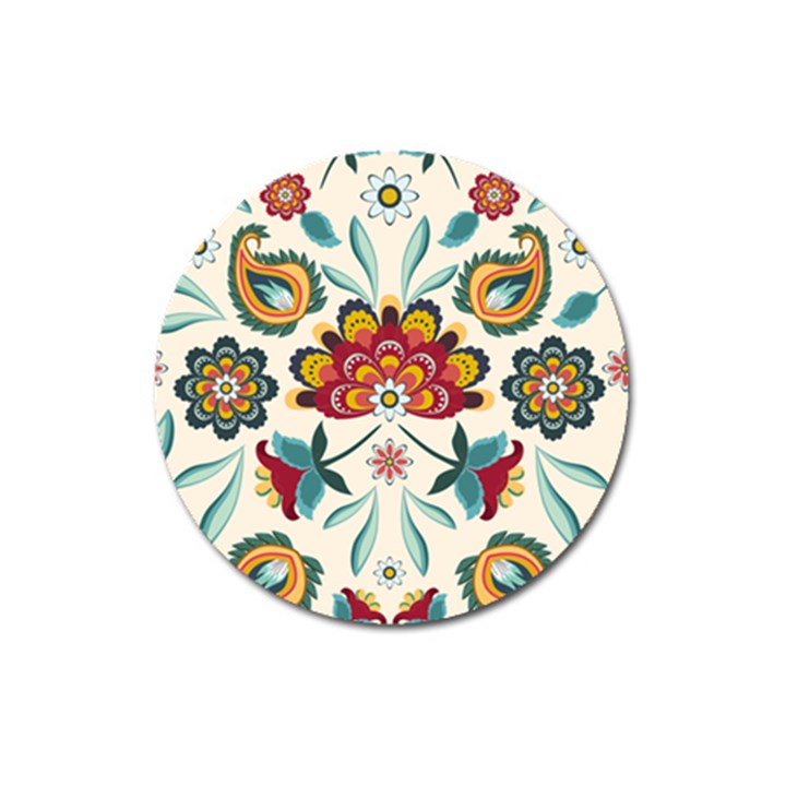 Baatik Print  Magnet 3  (Round)