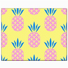 Summer Pineapple Seamless Pattern Canvas 8  X 10  by Sobalvarro