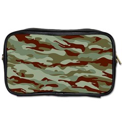 Brown And Green Camo Toiletries Bag (two Sides) by McCallaCoultureArmyShop