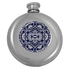 Mandala Pattern Round Hip Flask (5 Oz) by designsbymallika