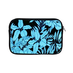 Blue Winter Tropical Floral Watercolor Apple Ipad Mini Zipper Cases by dressshop