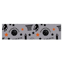 Slam Dunk Basketball Gray Satin Scarf (oblong) by mccallacoulturesports