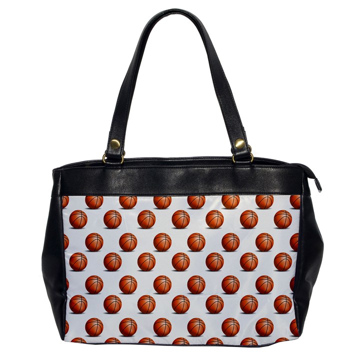 Orange Basketballs Oversize Office Handbag