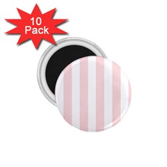 Pastel Pink Stripes 1 75  Magnets (10 Pack)  by mccallacoulture