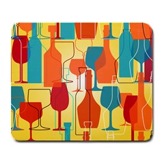 I Love Wine Large Mousepads by designsbymallika