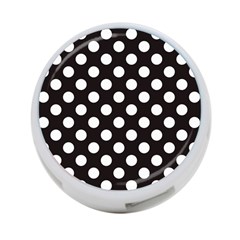 Black With White Polka Dots 4-port Usb Hub (two Sides) by mccallacoulture