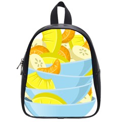 Salad Fruit Mixed Bowl Stacked School Bag (small) by HermanTelo