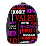 Love Friendship Friends Heart School Bag (XL)