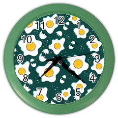 Wanna Have Some Egg? Color Wall Clock by designsbymallika