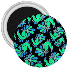 Peacock Pattern 3  Magnets by designsbymallika