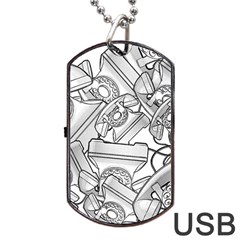 Phone Communication Technology Dog Tag Usb Flash (two Sides) by HermanTelo