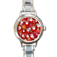 Santa Clause Round Italian Charm Watch by HermanTelo