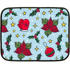 Colorful Funny Christmas Pattern Double Sided Fleece Blanket (mini)  by Vaneshart